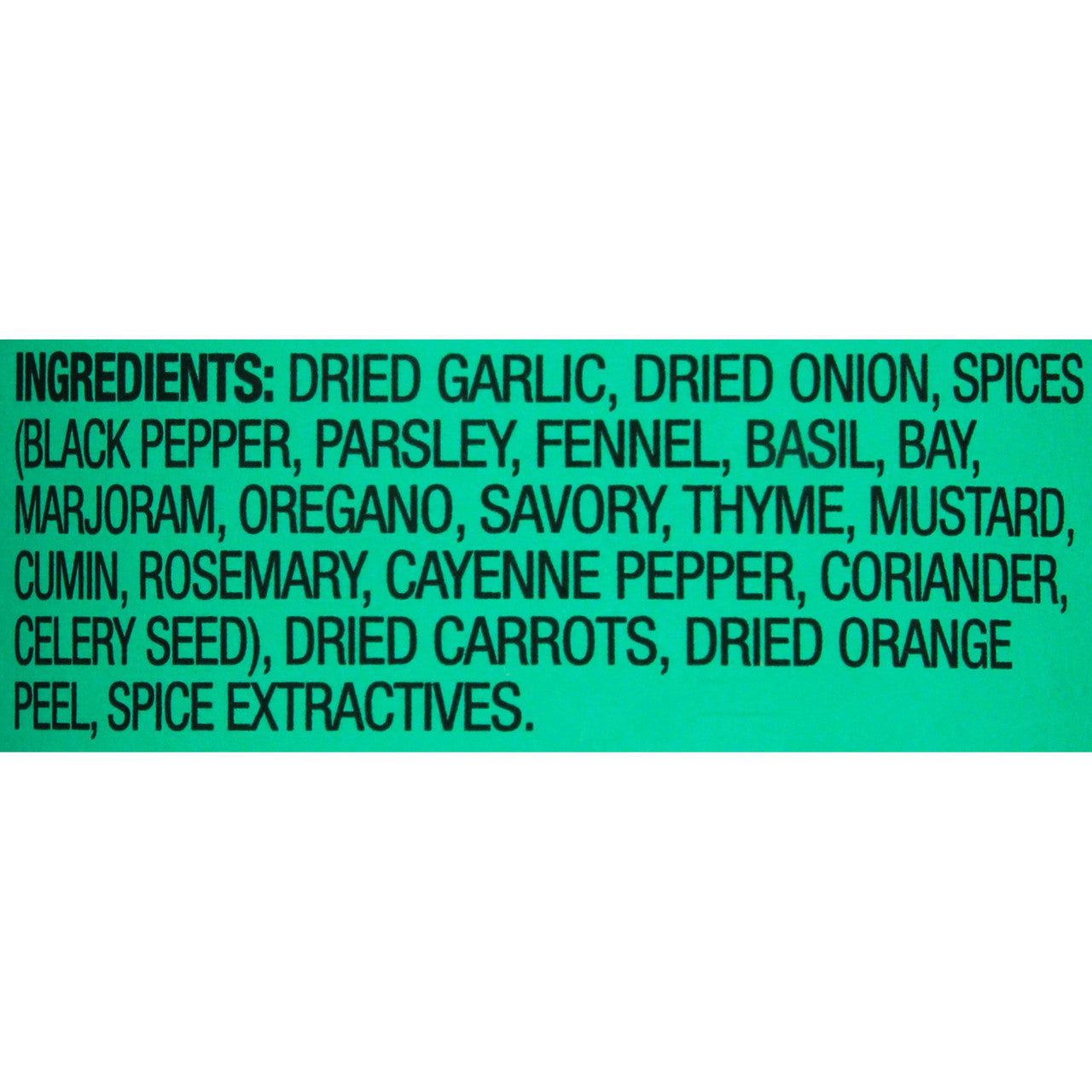 Dash Salt-Free Garlic & Herb Seasoning, 192g/6.7 oz., Bottle Ingredients
